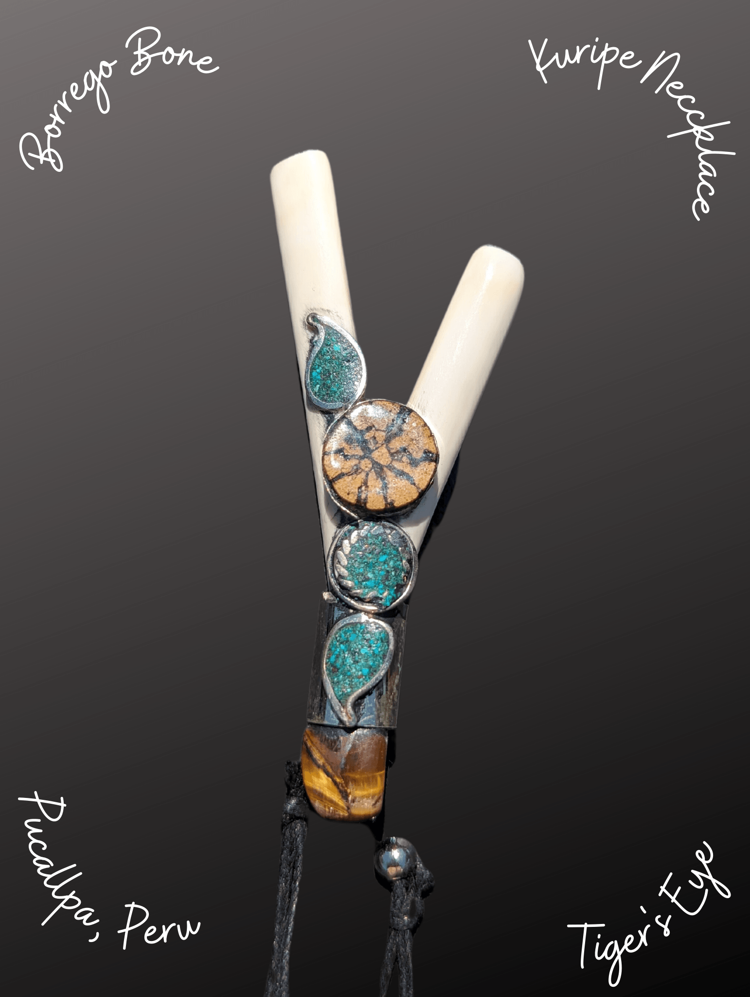 Sheep's Bone Kuripe Necklace from Peru