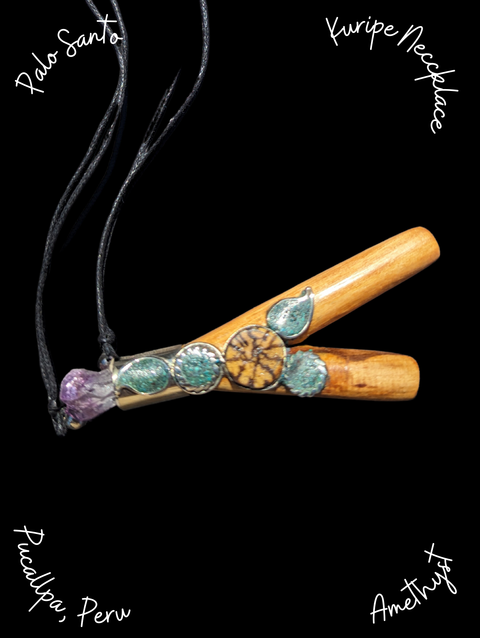 Palo Santo Kuirpe Necklace from Peru