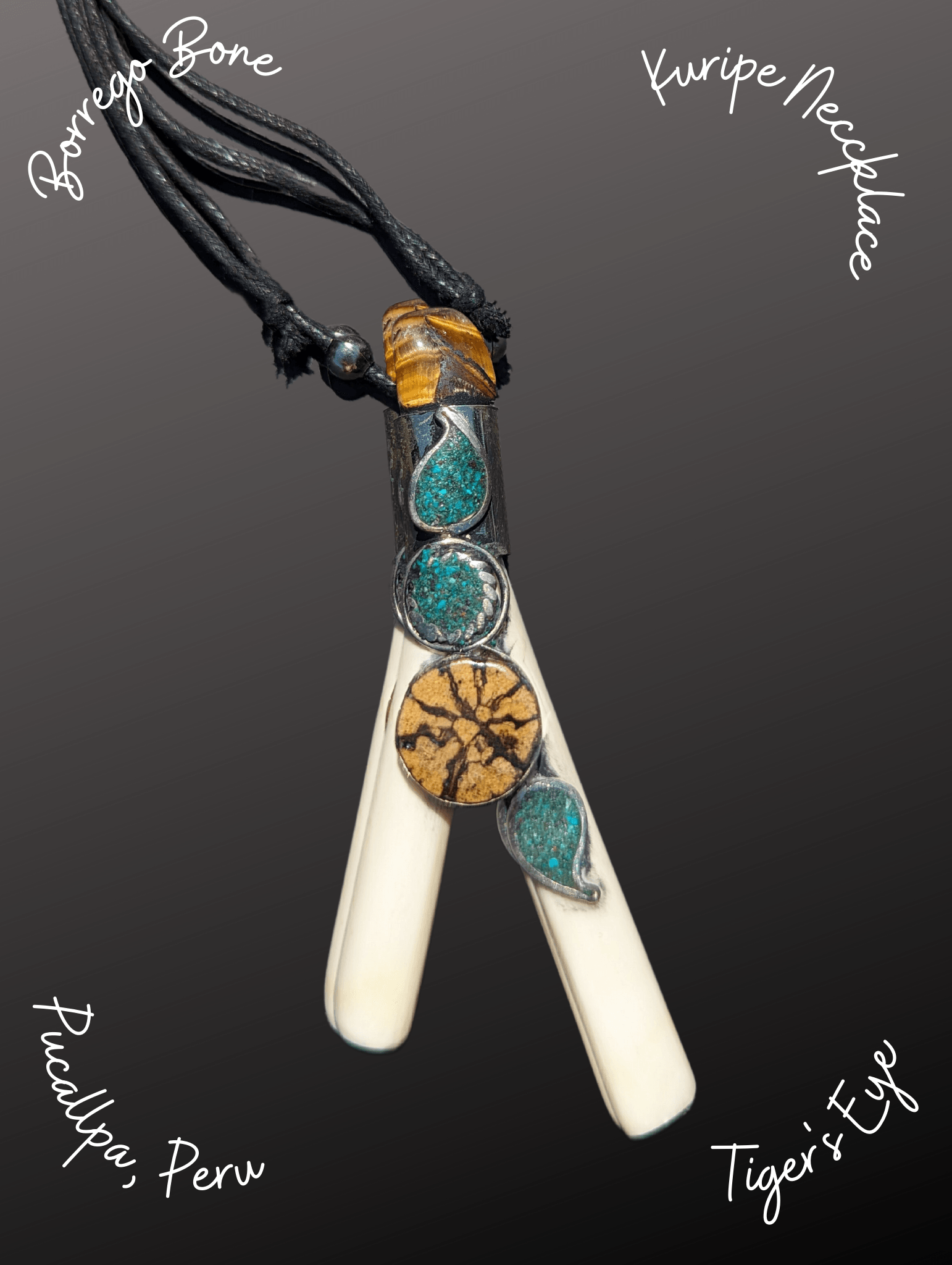 Sheep's Bone Kuripe Necklace from Peru