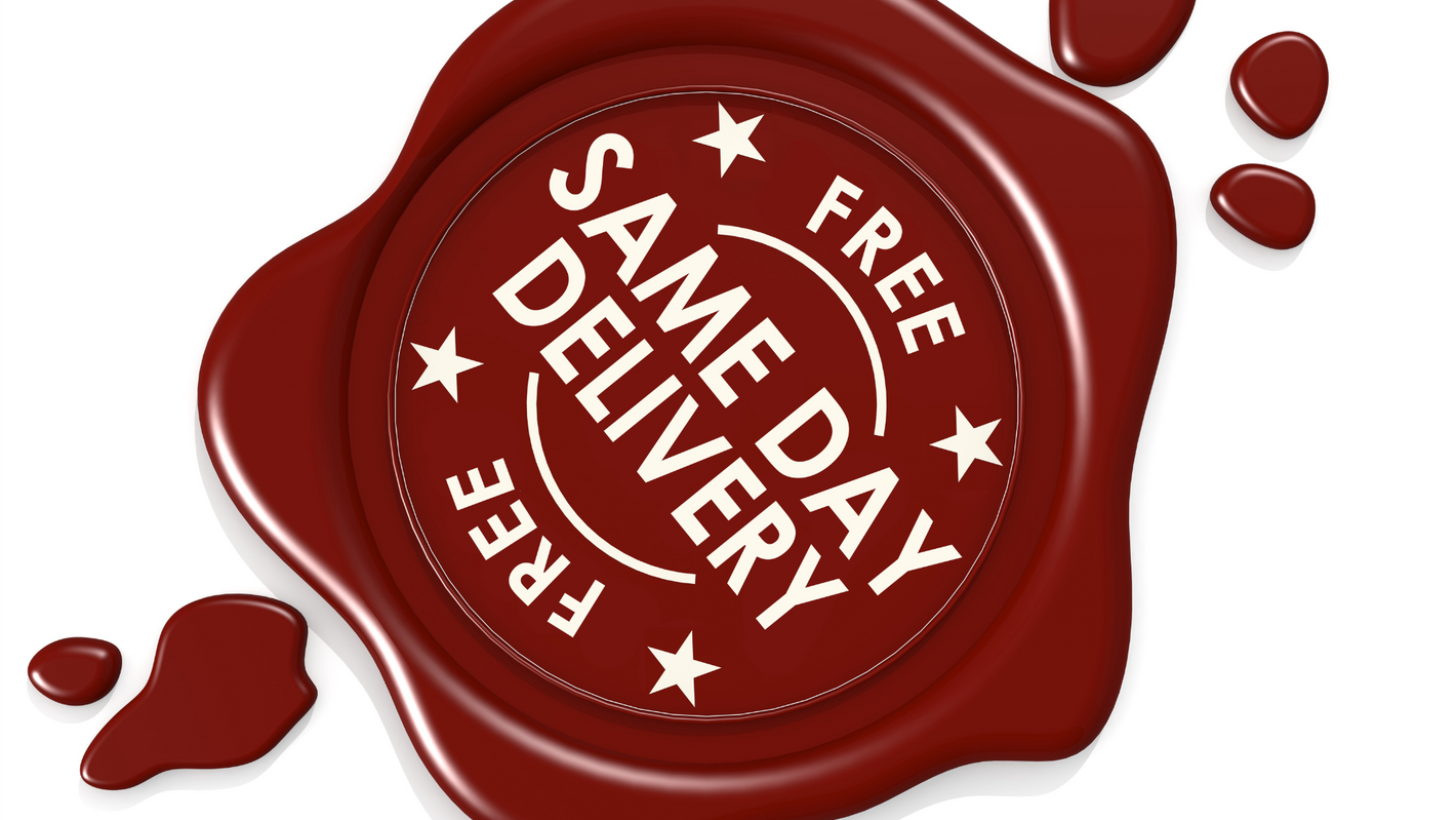 Fast and Free Same Day Delivery to all U.S Locations.