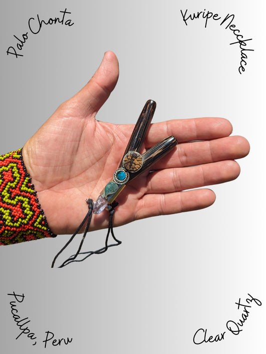 Palo Chonta Kuripe Necklace from Peru
