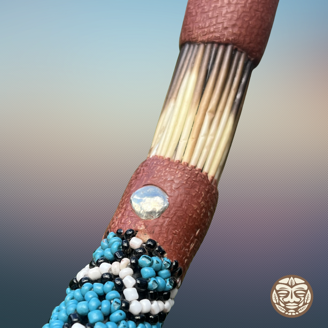 Palo Sangre Bone Beaded Tepi