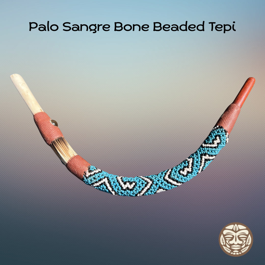 Palo Sangre Bone Beaded Tepi