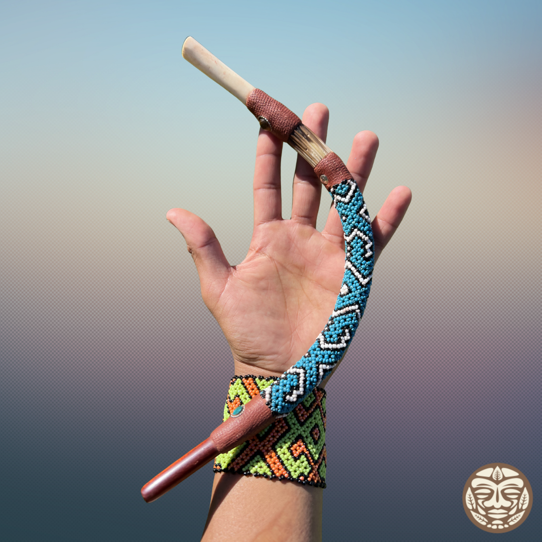 Palo Sangre Bone Beaded Tepi