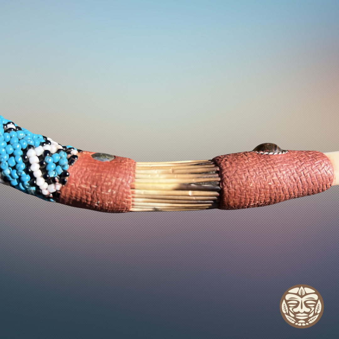 Palo Sangre Bone Beaded Tepi