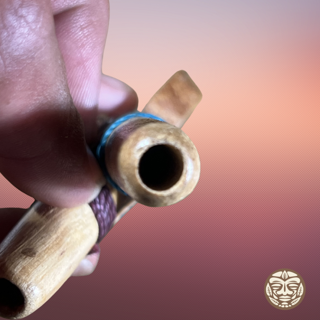Palo Santo Kuripe with Large Ayahuasca Base & Chambira Wrap