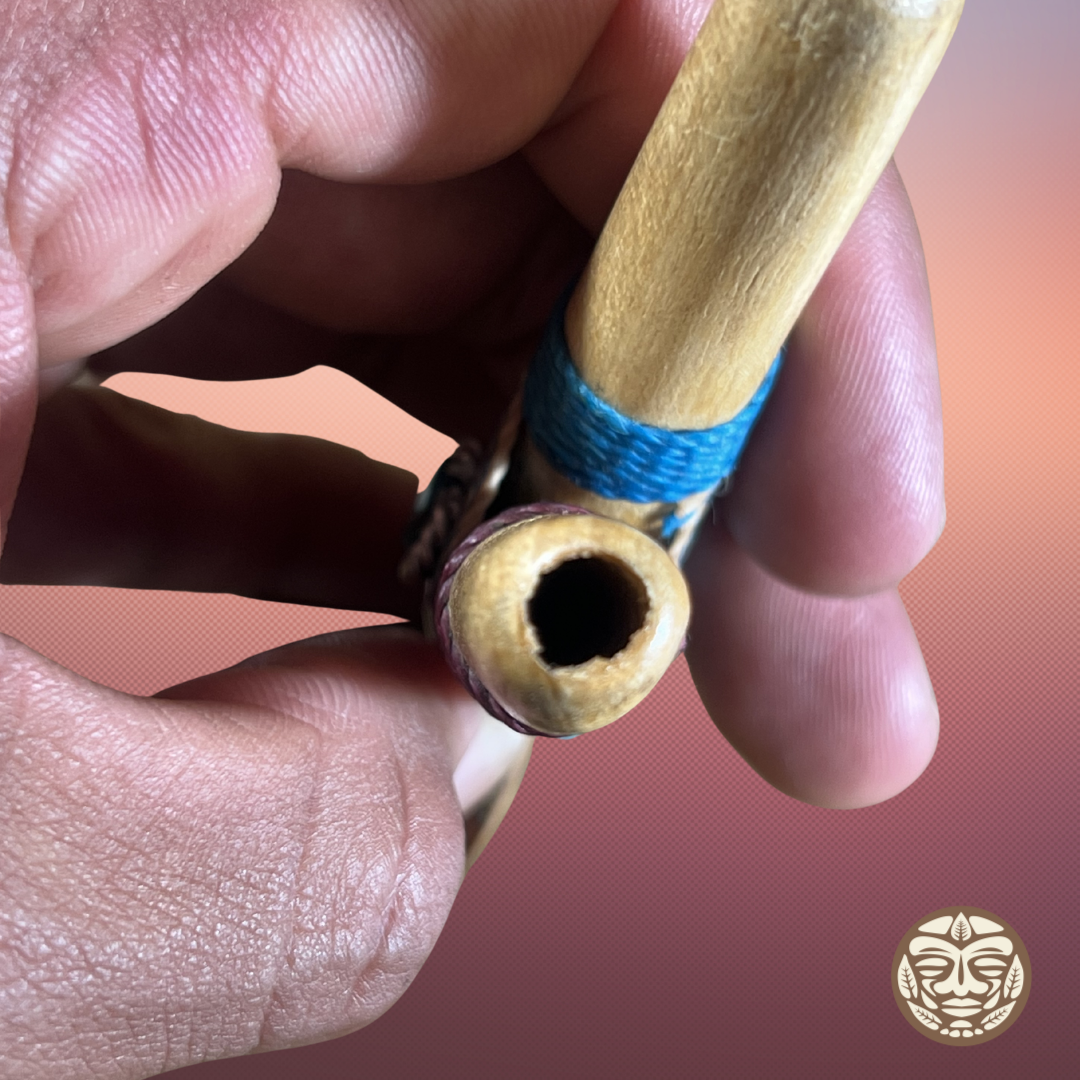 Palo Santo Kuripe with Large Ayahuasca Base & Chambira Wrap