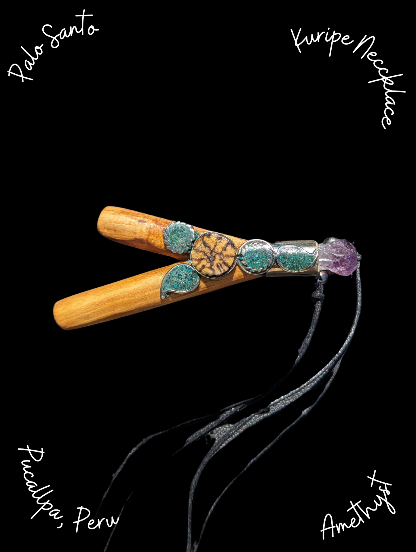 Palo Santo Kuirpe Necklace from Peru