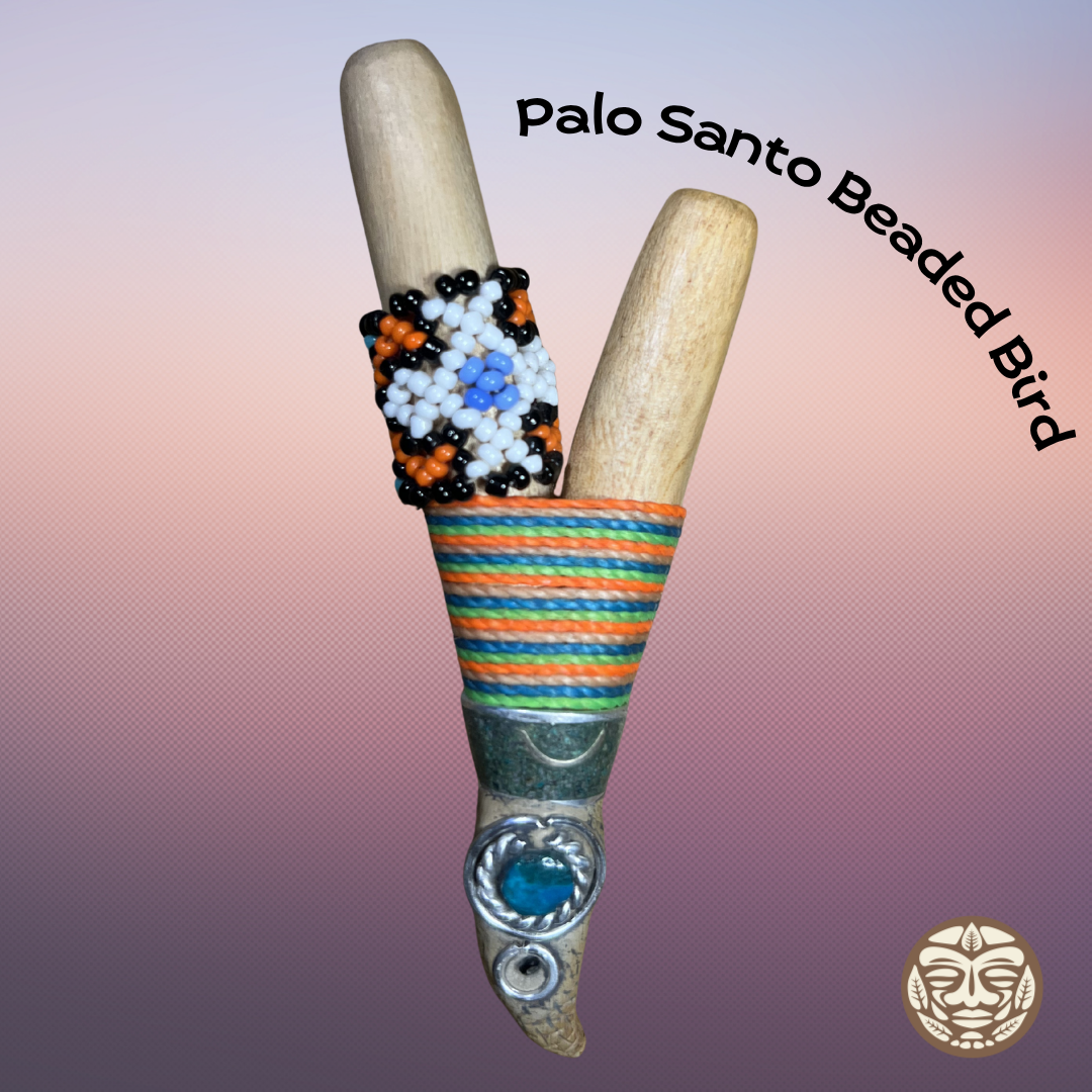 Palo Santo Beaded Bird Kuripe