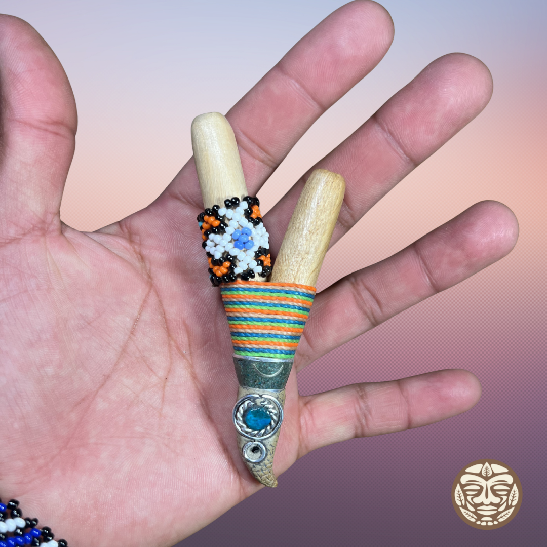 Palo Santo Beaded Bird Kuripe 