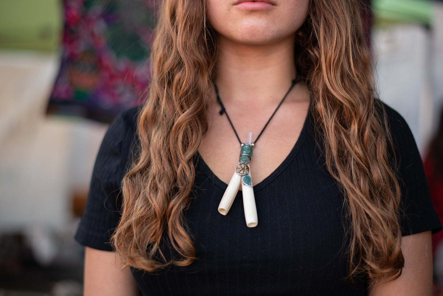 Kuripe Necklace - Peruvian Sheep's Bone